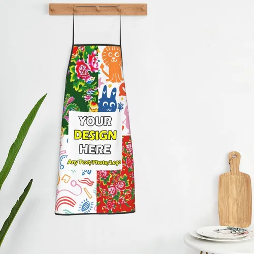 Miniatura 5 de Delantales impermeables personalizados para diseñar tu propia foto logotipo texto para cocinar hornear 28.3 x 20.4 pulgadas