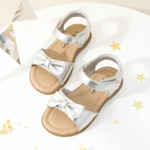 Miniatura 4 de DREAM PAIRS Sandalias de verano con lazo de moda para niñas pequeñas