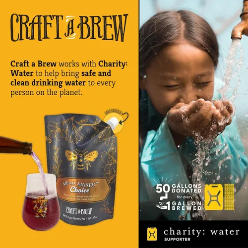 Miniatura 6 de Craft A Brew - Mead Maker's Choice - Kit de recetas de hidromiel con efecto mariposa - Ingredientes e instrucciones para la fermentación