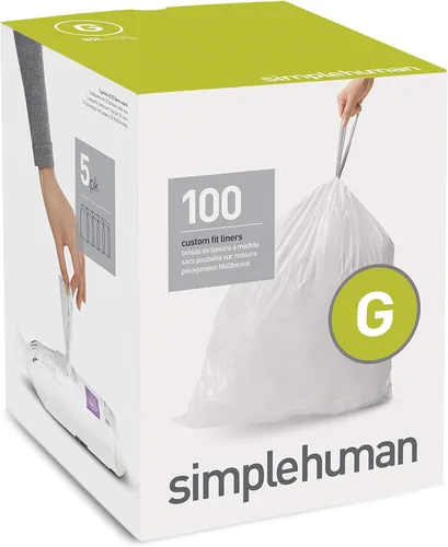 Miniatura 11 de simplehuman Forro para bote de basura de ajuste personalizado, 45 litros/12 galones, 20 unidades (paquete de 2)