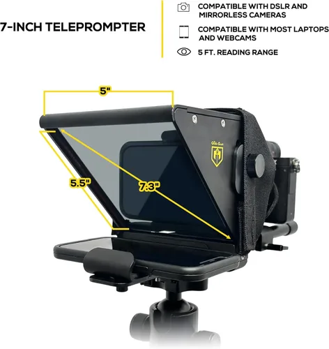Miniatura 2 de Glide Gear TMP 75 Teleprompter - Laptop, DSLR, Smartphone - Funda de transporte, sin montaje