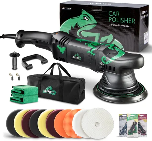 BATOCA Pulidora de Doble Acción, Abrillantadoras y Pulidoras Automáticas, Pulidora DA para Detallado de Automóviles, 6 Pulgadas y 700W Orbital