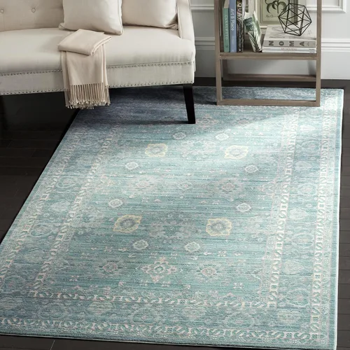 Miniatura 3 de SAFAVIEH Valencia Collection - Alfombra para pasillo, 2 pies 3 pulgadas x 6 pies, alpina y multicolor, diseño bohemio chic envejecido, no desprende