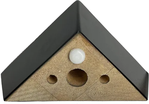 Miniatura 4 de Patas para muebles, juego de 4 patas de esquina de sofá de madera, triángulo de 1-1/2 pulgadas de alto por 5 pulgadas de ancho, reemplazo de patas