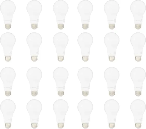 Miniatura 14 de Bombillas LED A19 de Amazon Basics, equivalente a 60 vatios, energéticamente eficientes de 9 W, base estándar E26, luz blanca de día 5000K, Luz
