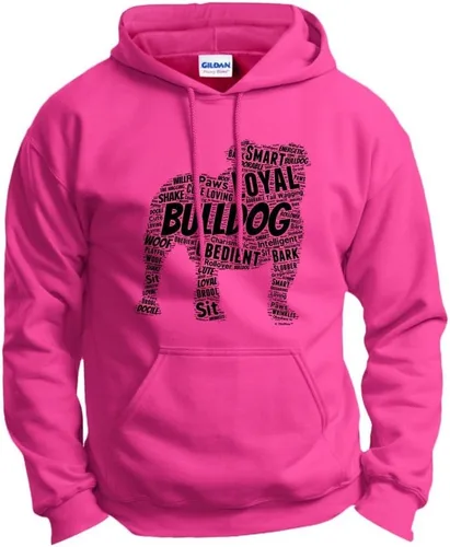 Miniatura 14 de ThisWear Sudadera con capucha con capucha de Bulldog Inglés Word Art Dog Puppy Owner Gift Hoodie