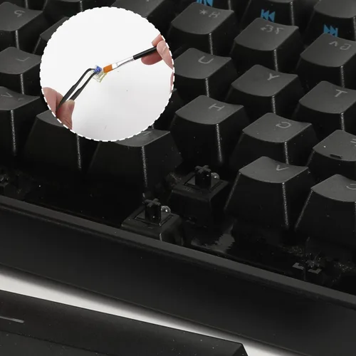 Miniatura 5 de Kit de herramientas para quitar teclado HEGAPOJA de 7 piezas, incluye extractor de teclas con 5 g de lubricante para teclado, extractor