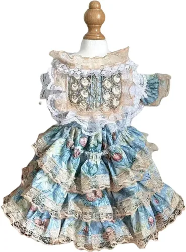 Miniatura 49 de Moda Vestido de Princesa de Chifón para Perro Dulce Cachorro para Perro EXTRAL Pequeño y Perro Pequeño Rosa M
