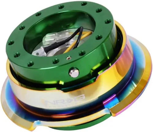 Miniatura 10 de NRG Innovations NRG-SRK-280BK-CG GEN 2.8 - Adaptador de liberación rápida para volante, 6 agujeros y 6 x 70 y 0.236 x 2.913 in, patrón de pernos