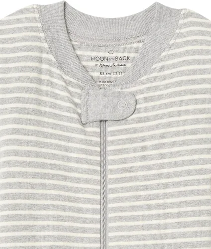 Miniatura 5 de Moon and Back by Hanna Andersson Pijama unisex de una pieza de algodón orgánico con pies de manga larga para bebés