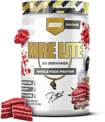 Miniatura 11 de REDCON1 MRE Lite Proteína en Polvo de Alimentos Integrales, Pan de Plátano y Nueces - Reemplazo de Comida Bajo en Carbohidratos y Sin Suero