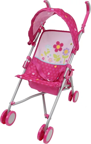 Miniatura 7 de 509 Crew Garden 3 piezas Stroll n Care - El juego de muñecas incluye un cochecito medio plegable, patio de juegos y silla alta, juego de simulación