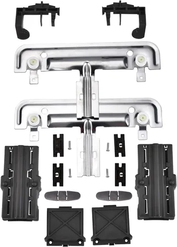 AMI W10712394 - Kit de ajuste de estante superior para lavavajillas con 2 piezas W10508950 Clip de parada de riel deslizante para lavavajillas que