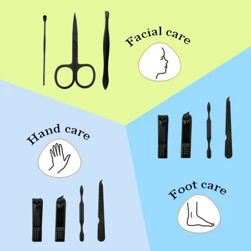 Miniatura 3 de Juego de manicura, cortaúñas, herramientas de cesta de Pascua, suministros de pedicura, cortaúñas para mujeres y hombres, cortaúñas de uñas 8 en 1