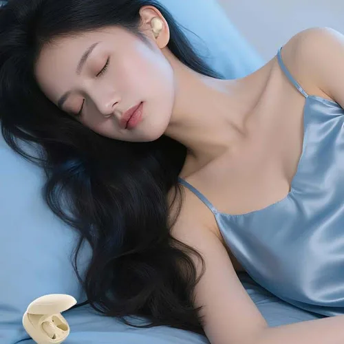 Miniatura 6 de Audífonos pequeños invisibles para dormir, auriculares inalámbricos Bluetooth más pequeños, micro ocultos, discretos, cómodos y pequeños auriculares