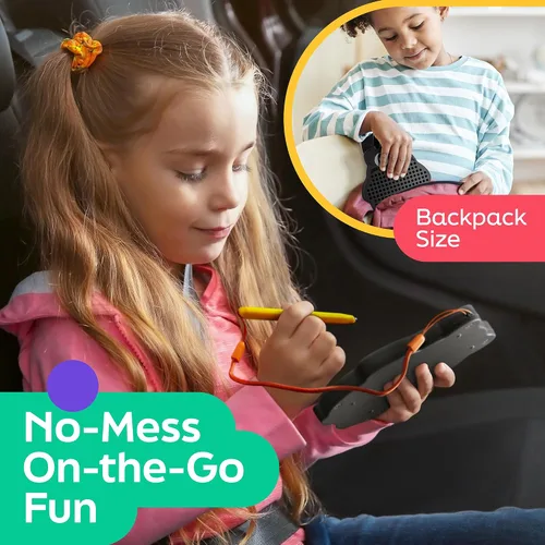 Miniatura 3 de AYNAT FUN Tablero de dibujo magnético para niños y niños pequeños con cuentas y lápiz óptico magnético, juguete de viaje magnético para actividades
