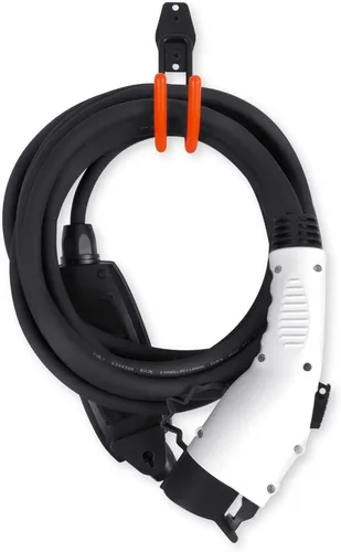 Miniatura 3 de Soporte de cable para cargador de vehículo eléctrico EV, gancho en J, accesorio organizador de alambre de carga (1 gancho)