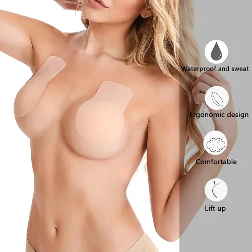 Miniatura 2 de Sujetador adhesivo de silicona reutilizable sin tirantes sujetador adhesivo para pechos grandes sujetador adhesivo para mujeres para empujar hacia