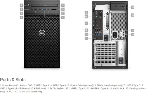 Miniatura 6 de Dell Precision 3630 Tower Desktop Computer Intel i7-8700 (3.4) 32 GB DDR4 RAM 500 GB SSD estado sólido Windows 11 Professional PC
