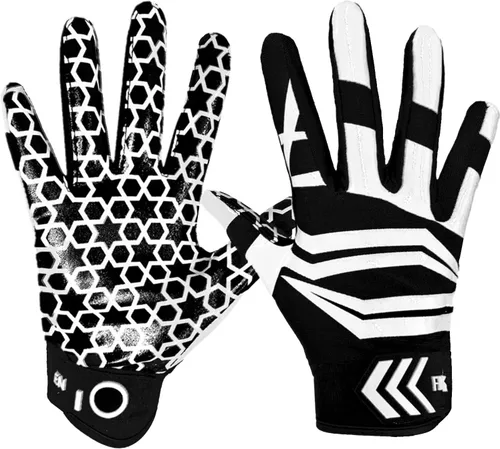 Miniatura 9 de FINGER TEN Guantes receptores de fútbol para hombre, ultra pegajosos y antideslizantes para un apoyo y protección superiores, agarre elegante