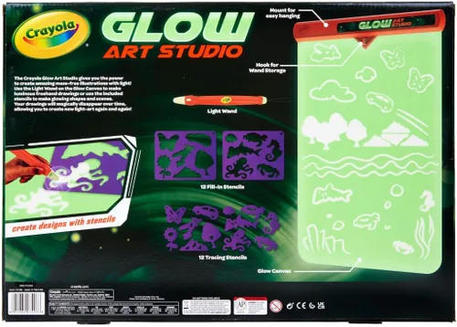 Miniatura 6 de Crayola Glow Art Studio, juguetes que brillan en la oscuridad, regalos para niños y niñas a partir de 6 años