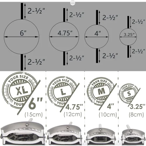 Miniatura 7 de Best Utensils molde para ravioles de acero inoxidable, molde para empanadillas, cortador para pastelería, accesorios de cocina, M, Plateado