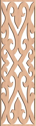 Miniatura 84 de Keene Paneles de pared decorativos de madera con calado, 9 3/8 pulgadas de ancho x 24 3/8 pulgadas de alto x 1/4 de alto, roble rojo rojo (Red Oak)