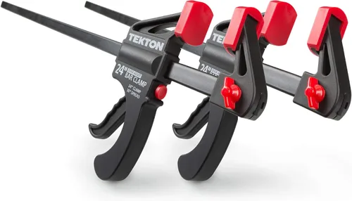 TEKTON Abrazadera de barra de trinquete de 24 pulgadas/juego de separador de 30 pulgadas, 2 piezas | CLP51524, rojo metálico