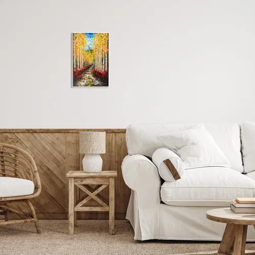 Miniatura 2 de Stupell Industries Lena Owens - Placa de pared con diseño moderno de bosque de abedules, 10 x 15 pulgadas