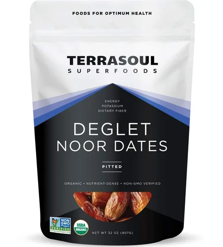 Miniatura 6 de Terrasoul Superfoods Dátiles orgánicos de Deglet, 6 libras (paquete de 3) – Sin hueso, fresco Edulcorante natural