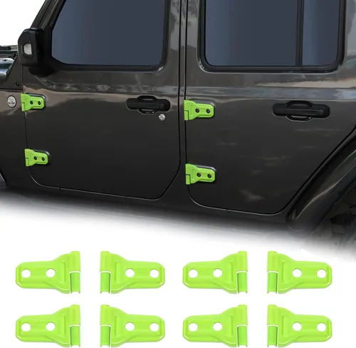 Miniatura 9 de CheroCar Cubiertas de bisagra de puerta para Jeep JK, protector para Jeep Wranlger Unlimited Rubicon Sahara accesorios deportivos 2007-2018 JK JKU 8