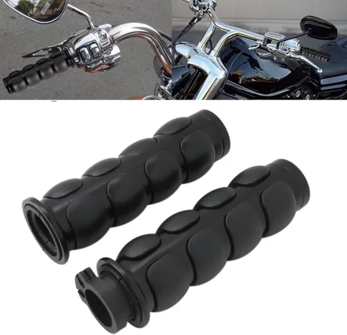 Miniatura 6 de Empuñaduras de manillar de motocicleta de 1 pulgada para Yamaha Chopper Road Star V Star XVS