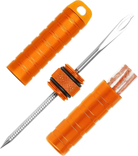 Miniatura 10 de BWSHLF Kit de reparación de neumáticos de bicicleta sin cámara para bicicletas de montaña y bicicletas de carretera, kit de tapones de neumáticos