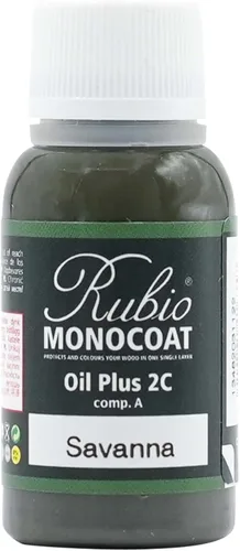 Miniatura 140 de Rubio Monocoat Muestra de Acabado de Aceite para Madera - Puro Aceite Plus Parte A Aceite de Linaza de Secado Rápido y Ecológico para Uso Pure