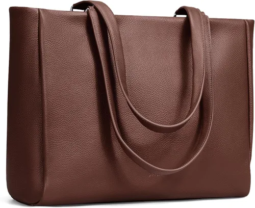 Miniatura 11 de befen Bolso Tote de Trabajo para Laptop de Cuero Genuino para Mujeres Damas Totes Bolsos de Hombro Carteras Bandolera Bolso de Mano