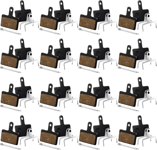BBTO 16 pares de pastillas de freno de bicicleta pastillas de freno de disco con herramientas de instalación pastillas de freno de bicicleta para