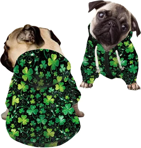 Miniatura 20 de Howilath Disfraz de Halloween de hueso de perro, sudadera con capucha de esqueleto para perro, ropa para mascotas, ropa con cremallera de calavera