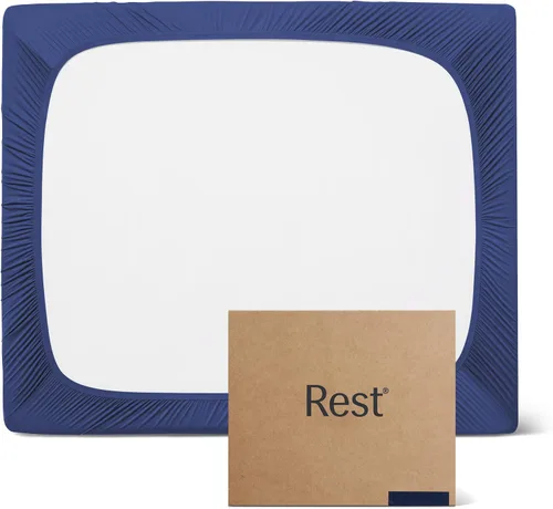 Miniatura 7 de REST® Evercool®+ Sábana bajera ajustable, tamaño King, azul claro, 15 pulgadas de profundidad (hasta 18 pulgadas), ropa de cama transpirable