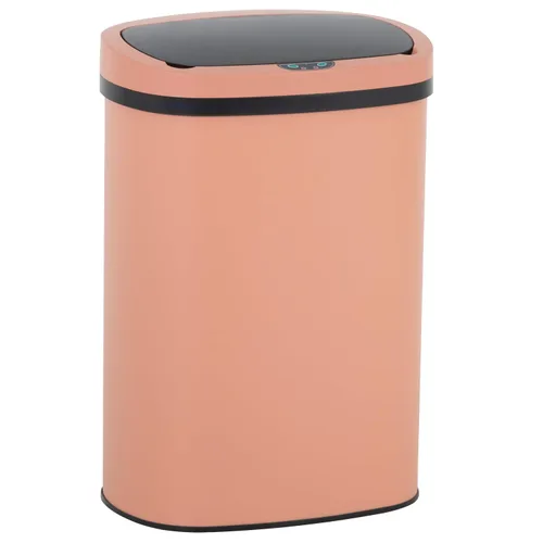 Miniatura 13 de Cubo de basura de 13 galones (50 litros) para cocina con tapa, sensor automático, sin tocar, acero inoxidable, para baño, dormitorio, oficina