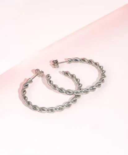Miniatura 7 de Limerencia Aretes de aro hipoalergénicos G23 de titanio puro, grandes abiertos, ligeros, con circonita cúbica, para mujeres y niñas, orejas sensibles