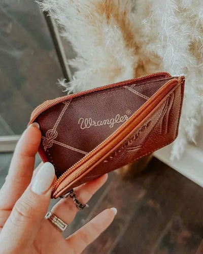 Miniatura 4 de Montana West Wrangler - Cartera para tarjetas de crédito azteca bohemia para mujer
