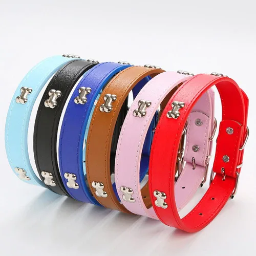Miniatura 6 de Love Dream Collares de cuero para identificación de cachorros, 14 unidades, de poliuretano suave, ajustables, para identificación de arena