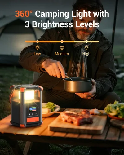 Miniatura 4 de BLAVOR Estación de energía portátil, generador para exteriores de 236.8 Wh/64,000 mAh, generador pequeño de carga rápida bidireccional USB C de 100