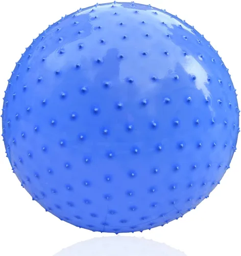 Miniatura 2 de Bola de Masaje Sensorial Grande para Niños, 2 Pack 85CM 33.5" Bolas de Ejercicio Azul Macarrón para Niños Pequeños, Grandes Juguetes Inflables