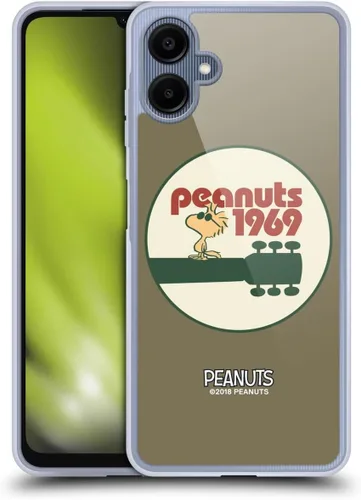 Miniatura 222 de Head Case Designs Funda de gel Woodstock 50th con licencia oficial de Peanuts Snoopy Guitar 1969 [protección de grado militar] compatible