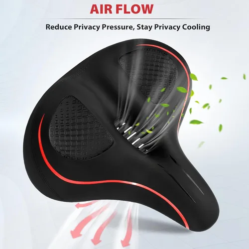 Miniatura 2 de Asiento de bicicleta de gran tamaño compatible con Peloton Bike/Bike+, asiento de bicicleta extra ancho y cómodo para mujeres y hombres, repuesto
