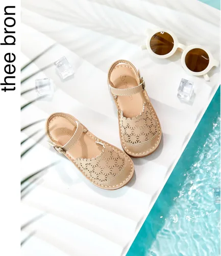 Miniatura 84 de THEE BRON Sandalias cómodas para niñas, zapatos para niños, sandalias rellenas