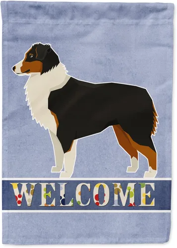 Miniatura 17 de Caroline's Treasures CK3704GF Bandera de jardín de bienvenida de Akita Shepherd Black and Tan - Bandera decorativa para patio exterior, patio