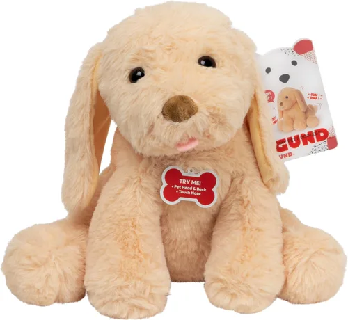 Miniatura 7 de GUND - Animal de peluche con movimiento y sonido Baby My Pet Puddles, cachorro afelpado prémium que ladra, apto para niños de 1 año en adelante, 12