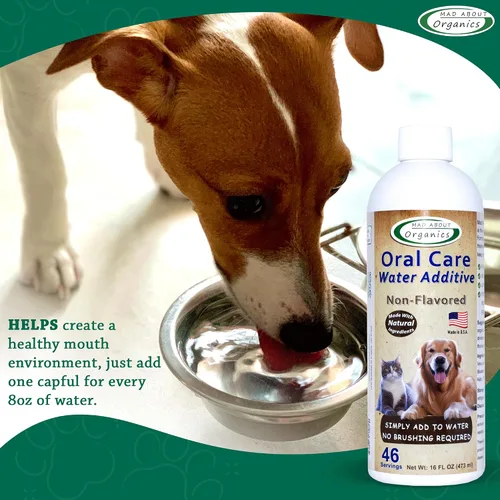 Miniatura 4 de Aditivo de agua para el cuidado bucal para gatos y perros, soporte dental suave, reduce los olores del aliento, promueve la salud de las encías, sin